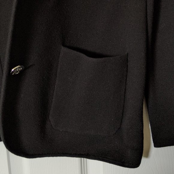 Chaps Black Knit Blazer- Size Small - Picture 8 of 9